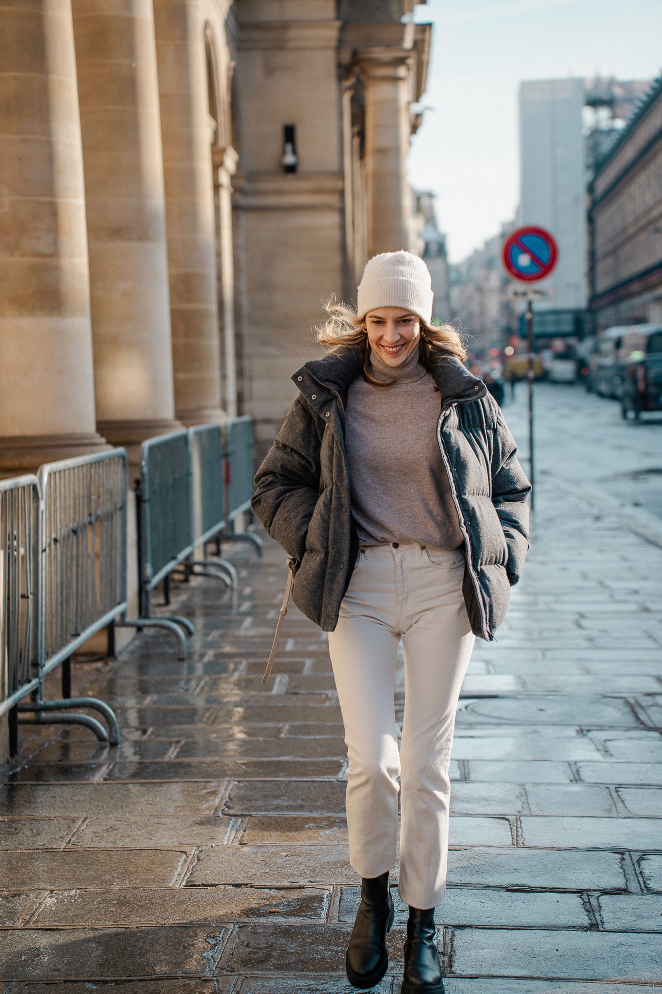 Pantalon blanc hiver femme clearance
